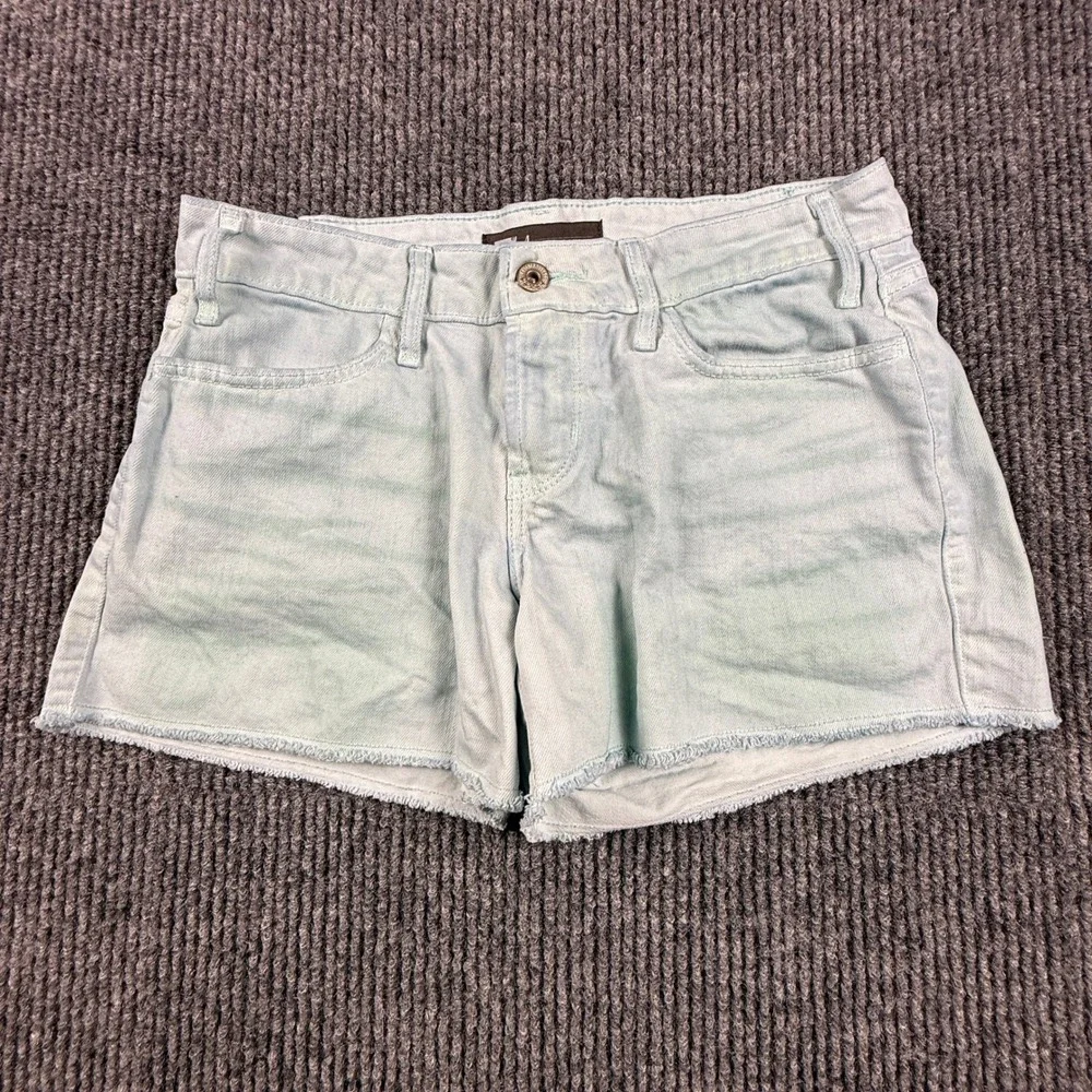 Levis Womens Size 4 W27 Light Wash Cut Off Denim Shorts Frayed Hem